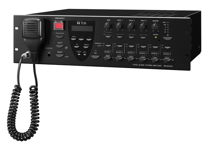 VM-3240VA Voice Alarm System Amplifier 240W