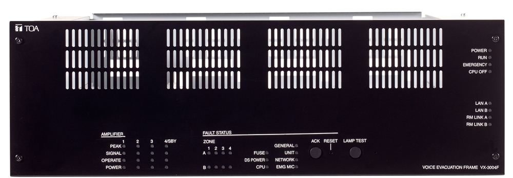 TOA Electronics (Thailand) Co., Ltd. - VX-3004F Voice Evacuation Frame 4AB